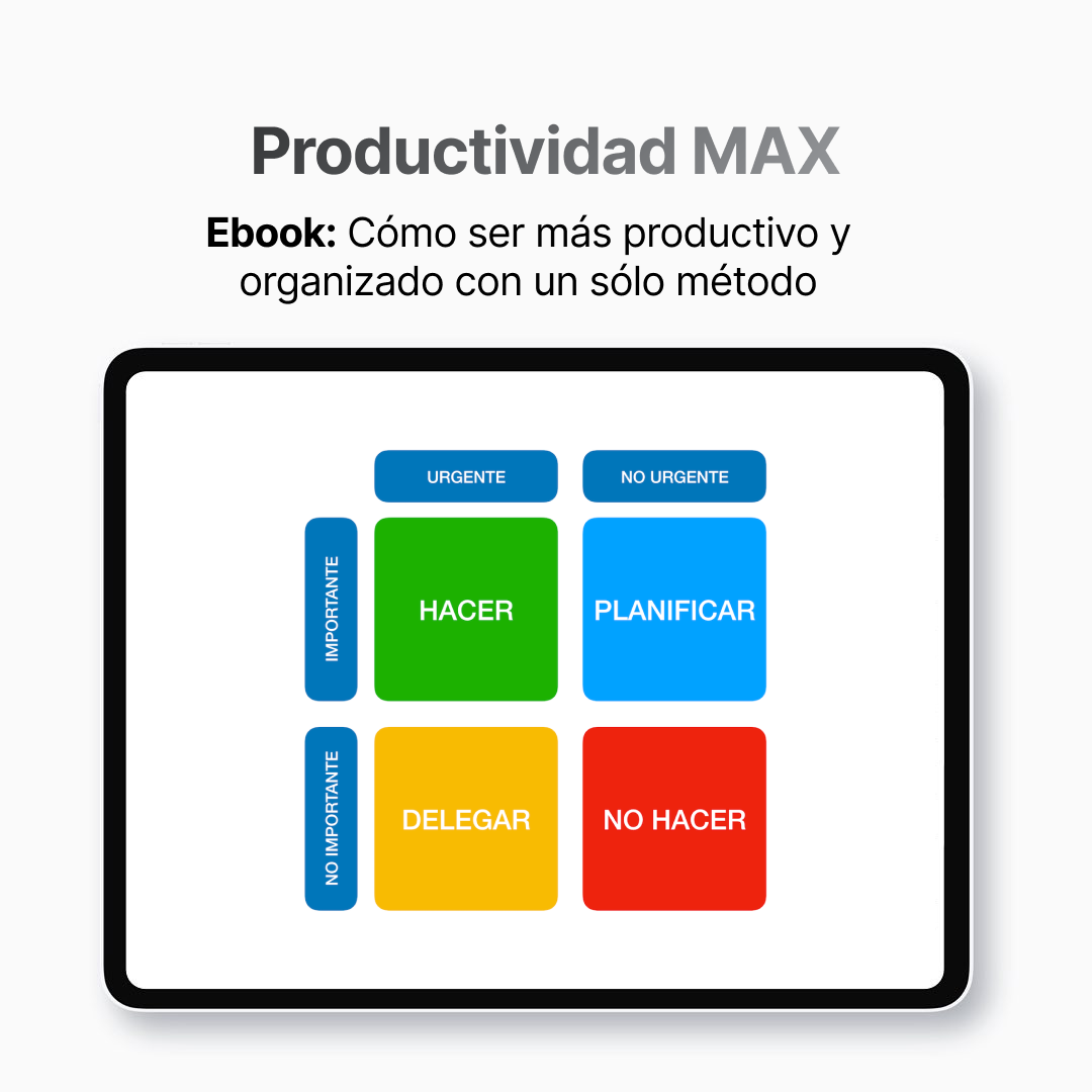Ebook: Cómo ser más productivo y organizado con un sólo método