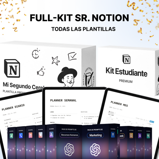 Sr.Notion Full Kit - Todos los Templates